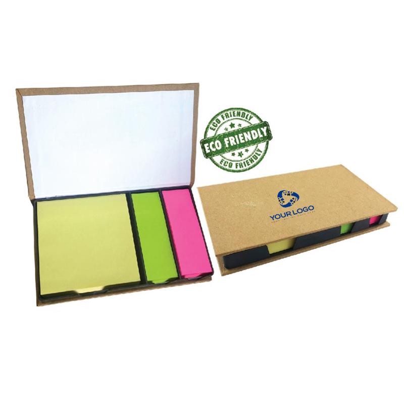 Eco-Friendly Sticky Notes Holder with Page Markers